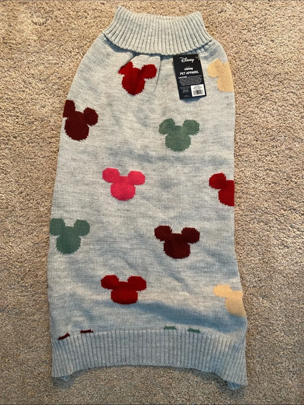 Chewy Disney Mickey Mouse Confetti Dog Sweater XX Large II